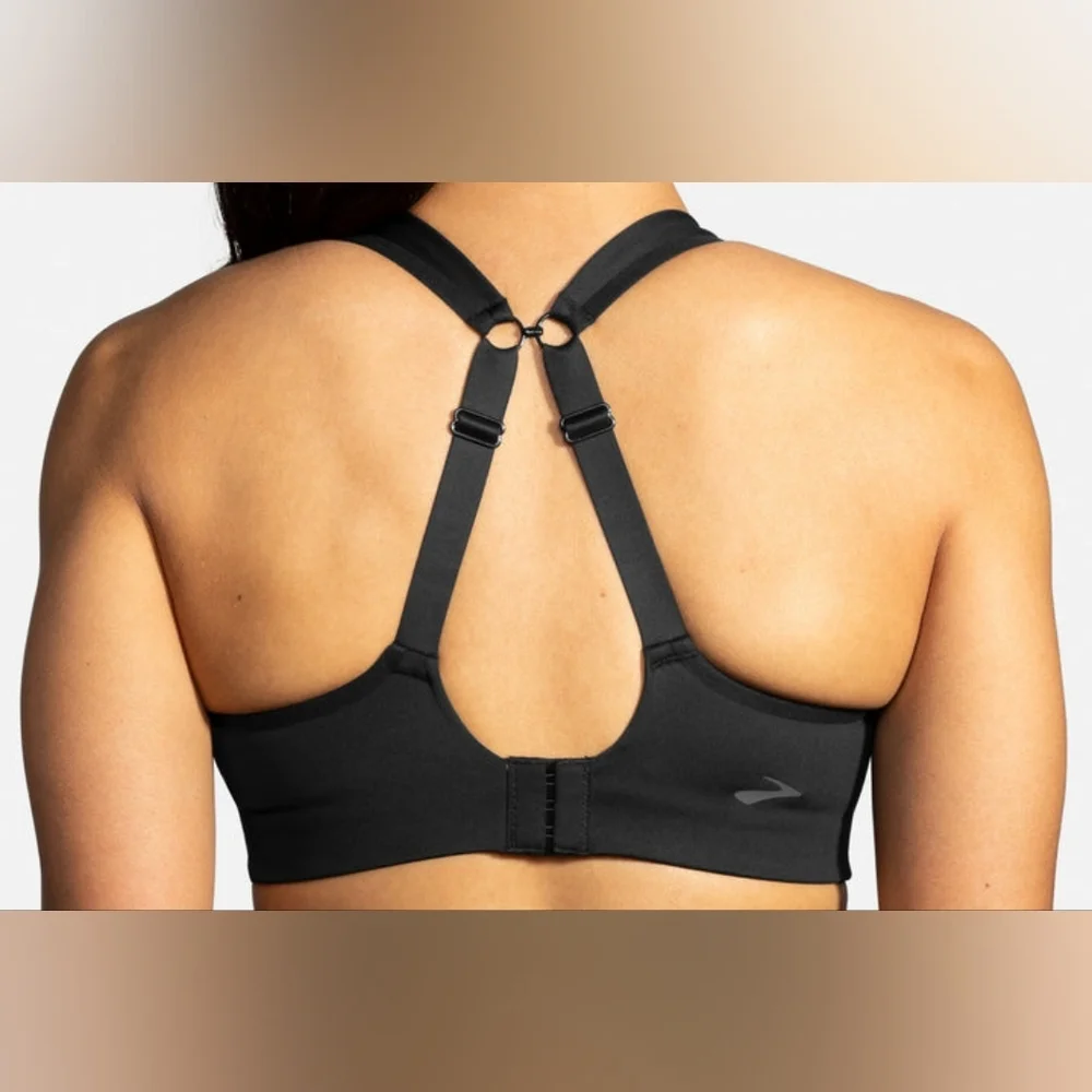 Brooks- Women's Black Sports Bra Sz 32D - Picture 2 of 12